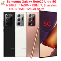 Samsung Galaxy Note 20 Note20 Ultra 5G N986U1 6.9 "12GB RAM 128GB Snapdragon NFC 108MP + 12MP + 12MP oryginalny odblokowany 5G telefon komórkowy 1
